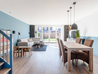 Moderne gezinswoning met stoere industriële elementen, Aangenaam Interieuradvies Aangenaam Interieuradvies Modern living room