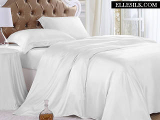 Silk Duvet Cover, ElleSilk ElleSilk Modern style bedroom Silk Yellow