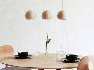 Stimmungsvolle Leuchten von HolzDesignPur, HolzDesignPur HolzDesignPur Scandinavian style dining room Wood Wood effect