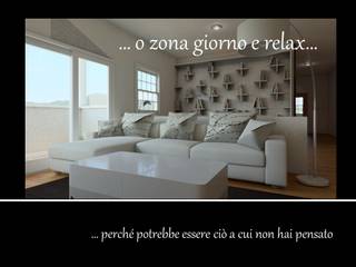 VESTIRE UN AMBIENTE CON IDEE E SOLUZIONI DIVERSE, ATMOSPHERE STAGING ATMOSPHERE STAGING Modern living room