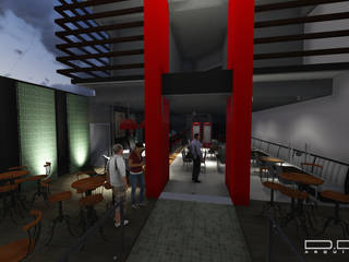 Projeto D.O.N., Estúdio 12b Estúdio 12b Commercial spaces Red