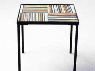 Table Basse ou Table d'Appoint en Céramique de Roger Capron Perlapatrame Moderne Wohnzimmer Keramik Mehrfarbig Couch- und Beistelltische