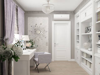 Кабинет "Glamour" , Студия дизайна Дарьи Одарюк Студия дизайна Дарьи Одарюк Classic style study/office