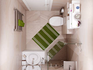 Душевая комната "Cream", Студия дизайна Дарьи Одарюк Студия дизайна Дарьи Одарюк Eclectic style bathroom