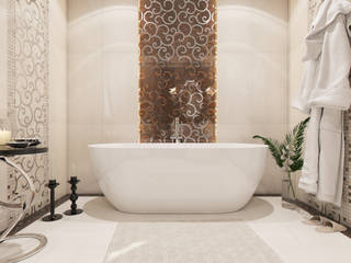 Ванная комната "Magnifique", Студия дизайна Дарьи Одарюк Студия дизайна Дарьи Одарюк Baños de estilo clásico