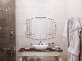 Душевая комната "Absolute", Студия дизайна Дарьи Одарюк Студия дизайна Дарьи Одарюк Bathroom