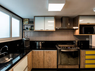Cobertura Petrópolis, L2 Arquitetura L2 Arquitetura Modern Kitchen Wood Wood effect