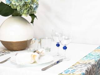 Kit Ibiza, Sublim Ambiente Sublim Ambiente Salas de jantar modernas Algodão Azul