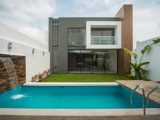 Casa Ax4, ROKA Arquitectos ROKA Arquitectos Minimalist pool Concrete Grey