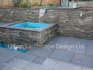 Split level garden with water feature, Urban Landscape Design Ltd Urban Landscape Design Ltd Giardino moderno