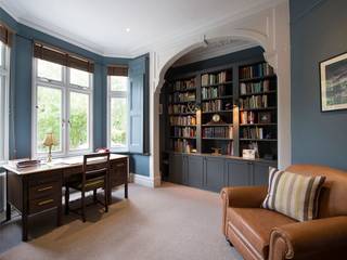 Residential Study and Library Project, Nikki Rees Interior Design Nikki Rees Interior Design ห้องทำงาน/อ่านหนังสือ