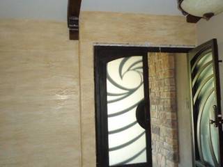 Petrified Wall Design Interior Entrance, Meoded Paint and Plaster Meoded Paint and Plaster جدران حجر الكلس