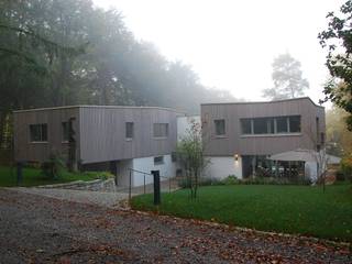 FIA, Spandri Wiedemann Architekten Spandri Wiedemann Architekten Moderne huizen Hout Hout