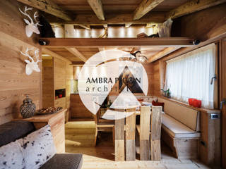 Chalet dell'Orso, Ambra Piccin Architetto Ambra Piccin Architetto Living room Wood Wood effect