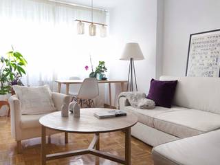 Apartamento en Madrid, La Espaciera La Espaciera Ruang Keluarga Minimalis