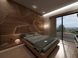 APARTAMENTO JS, NOGARQ C.A. NOGARQ C.A. Modern style bedroom