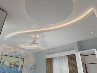 False Ceiling Design, Ghar360 Ghar360 Chambre moderne