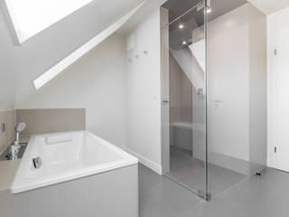 Bad mit Dampfsaauna, Ohlde Interior Design Ohlde Interior Design Modern bathroom Tiles Beige