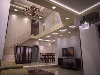 التجمع الخامس, Reda Essam Reda Essam Коридор, прихожая и лестница в модерн стиле