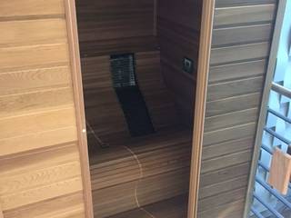 Sauna/Infrarotkabine, b-cube GmbH b-cube GmbH モダンな スパ