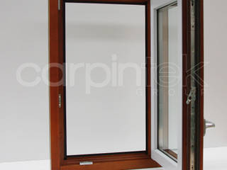 Nuestra ventana inteligente... IntelTek, CARPINTEK GROUP CARPINTEK GROUP Portas e janelas clássicas Madeira Efeito de madeira