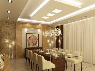 تصاميم داخلية فيلا سكنية (1), rashaatalla rashaatalla Modern dining room