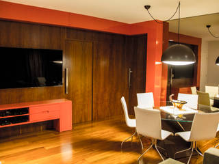 Apartamento LF , Lozí - Projeto e Obra Lozí - Projeto e Obra Modern Dining Room