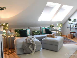 Wohnung im tropischen Stil, Homemate GmbH Homemate GmbH Living room Grey