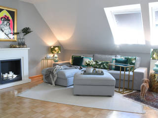Wohnung im tropischen Stil, Homemate GmbH Homemate GmbH Modern Living Room Grey