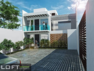 Casa Beth, LOFT ESTUDIO arquitectura y diseño LOFT ESTUDIO arquitectura y diseño Modern houses Concrete