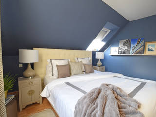 Kühl & elegant Schlafen, Homemate GmbH Homemate GmbH Classic style bedroom Blue