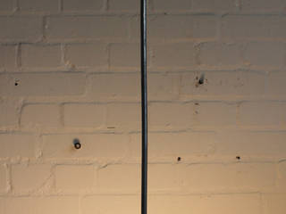 "ROSA M" Bauhaus Design Pendel Lampe Opal Glas Vintage, Lux-Est Lux-Est Industriale Esszimmer Glas Metallic/Silber