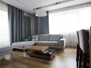 apartament w północnej części Krakowa, Ormezowski - projektowanie wnętrz Ormezowski - projektowanie wnętrz Minimalist living room