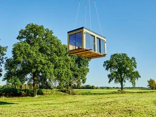 OUTDOOR-SAUNA-MODUL, RONALD-KIRSCH PLANungsgesellschaft RONALD-KIRSCH PLANungsgesellschaft Spa Madera Acabado en madera