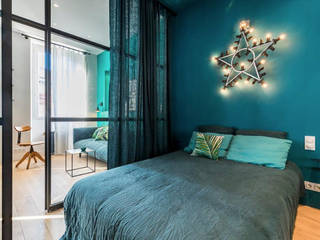 Blue Velvet, Insides Insides Industrial style bedroom Blue