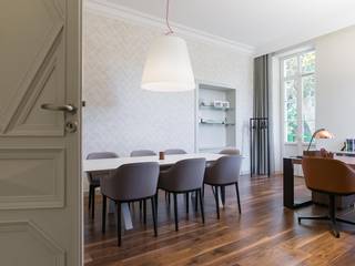 Cuir, Cuivre & Cognac, Insides Insides Modern study/office Beige
