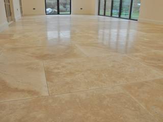 Living/ dining room design ideas with travertine tiles, Travertine Store Travertine Store Living room Tiles