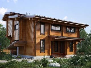 Проект Д-192-327, GOOD WOOD GOOD WOOD Casas modernas