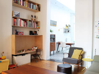 Interieur appartement, studio k interieur en landschapsarchitecten studio k interieur en landschapsarchitecten Modern Living Room