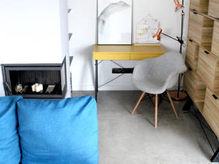 SWARZEDZ | Salon i kuchnia, dekoratorka.pl dekoratorka.pl Modern Study Room and Home Office