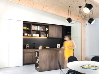 Interieur en tuin doorzonwoning, studio k interieur en landschapsarchitecten studio k interieur en landschapsarchitecten Salas modernas