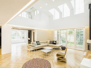 The Modern Square _용인 타운하우스, 지오아키텍처 지오아키텍처 Modern living room