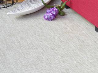 Vinilo y color: las posibilidades decorativas de las alfombras de vinilo, latiendawapa latiendawapa Minimalistische Wohnzimmer Kunststoff Beige