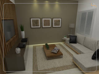 Sala Integrada - Estar e Jantar , Humanize Arquitetura Humanize Arquitetura Modern living room
