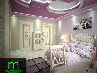 bedroom, EL Mazen For Finishes and Trims EL Mazen For Finishes and Trims クラシカルスタイルの 寝室 エンジニアリングウッド 透明