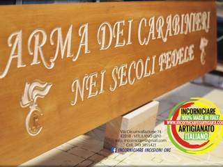 Porta Calendari #armadeicarabinieri In LEGNO MASSELLO (FAGGIO), INCORNICIARE INCORNICIARE Коридор, коридор і сходиАксесуари та прикраси Масив Помаранчевий