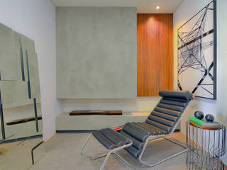 Sgabello Interiores Salas de estilo minimalista Concreto Gris