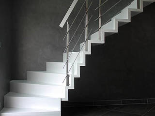 Escalier LINEA avec contremarche, Passion Escaliers Passion Escaliers Schody