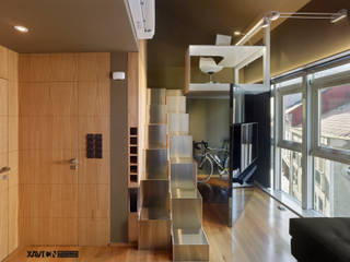 XaviCN Moderne Wohnzimmer Holz Braun
