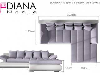 Narożnik City, Meble Diana Meble Diana Modern living room